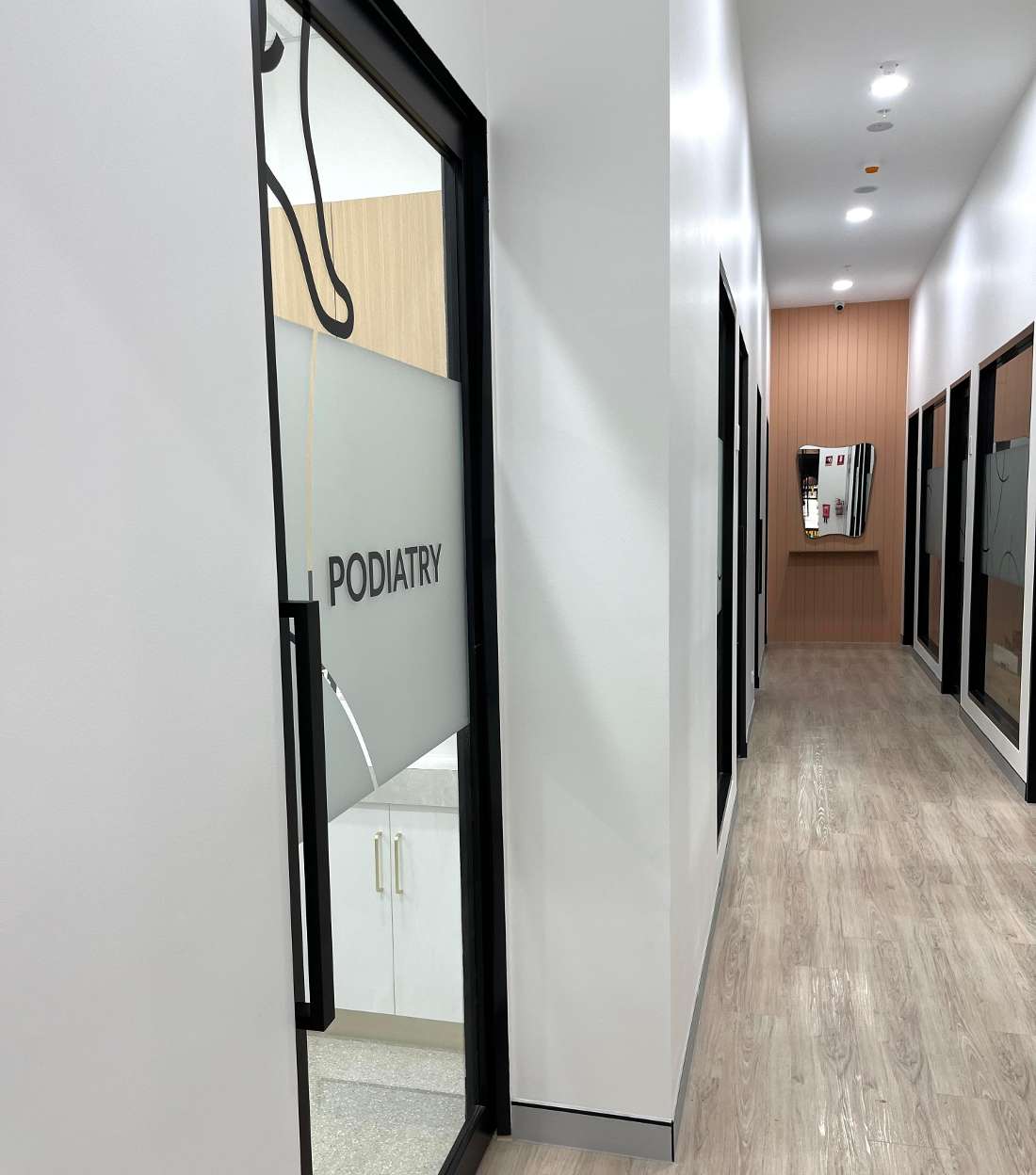 Hallway to the Treatment Rooms at Smooth Dental, Oran Park